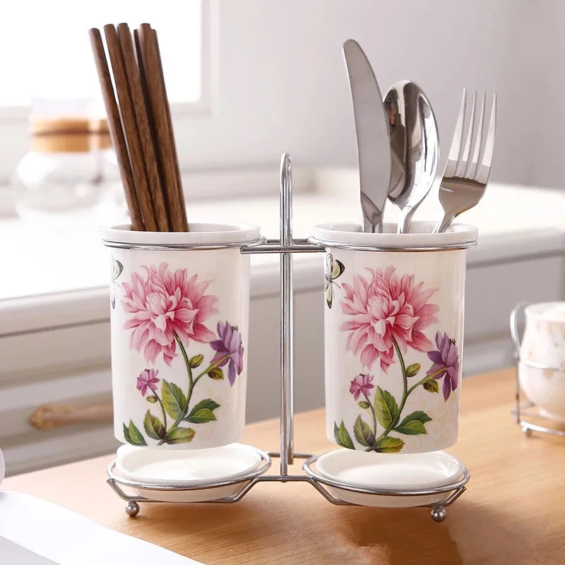 Ceramic Chopsticks Storage Rack Chopsticks Barrel Tableware Draining Rack Organizer Storage Box Kitchen Accessories
Ceramic Chopsticks Storage Rack Chopsticks Barrel Tableware Draining Rack Organizer Storage Box Kitchen Accessories