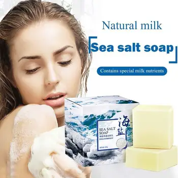100g Sea Salt Soap Cleaner Removal Pimple Pores Acne Treatment Goat Milk Moisturizing Face Wash Soap Skin Care Handmade Soap
100g Sea Salt Soap Cleaner Removal Pimple Pores Acne Treatment Goat Milk Moisturizing Face Wash Soap Skin Care Handmade Soap