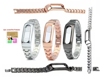 Xiaomi Mi Band 2 Bracelet Stainless Steel For MiBand 2 Wristbands Replace For Mi Band 2 Metal Strap with screen Protector films
Xiaomi Mi Band 2 Bracelet Stainless Steel For MiBand 2 Wristbands Replace For Mi Band 2 Metal Strap with screen Protector films