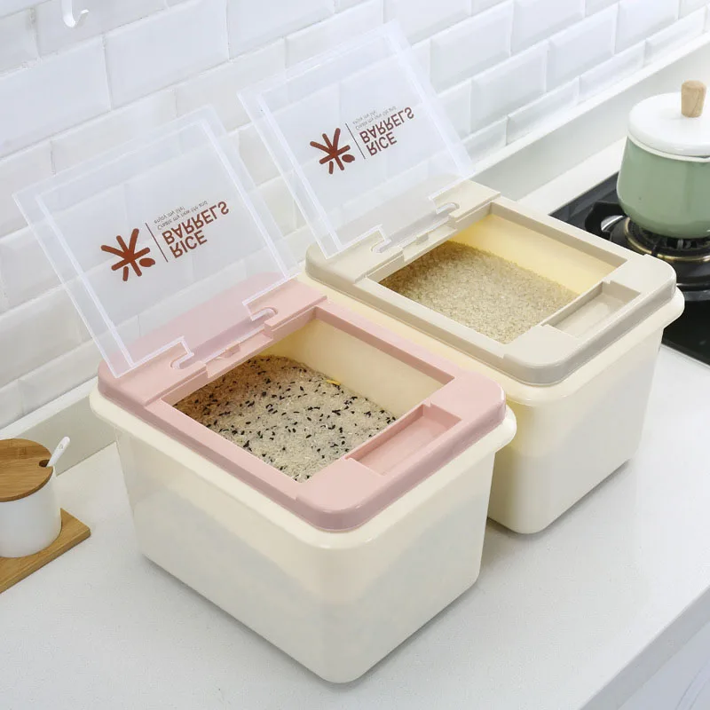 Plastic Dried Food Grain Rice Cereal Flour Bean Container Storage Box Moistureproof Sealed Box Kitchen Organizer Tools H LXY9
Plastic Dried Food Grain Rice Cereal Flour Bean Container Storage Box Moistureproof Sealed Box Kitchen Organizer Tools H LXY9