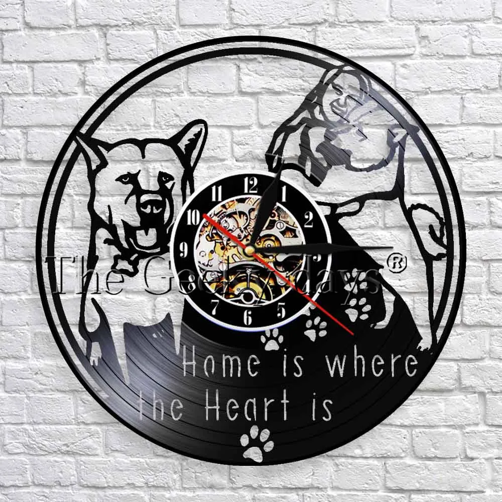 Home Is Where The Heart Is Dog Vinyl Creative Hanging Animals Wall Watch Clock Unique Decor Wall Clock Doggy Owner Gift
Home Is Where The Heart Is Dog Vinyl Creative Hanging Animals Wall Watch Clock Unique Decor Wall Clock Doggy Owner Gift