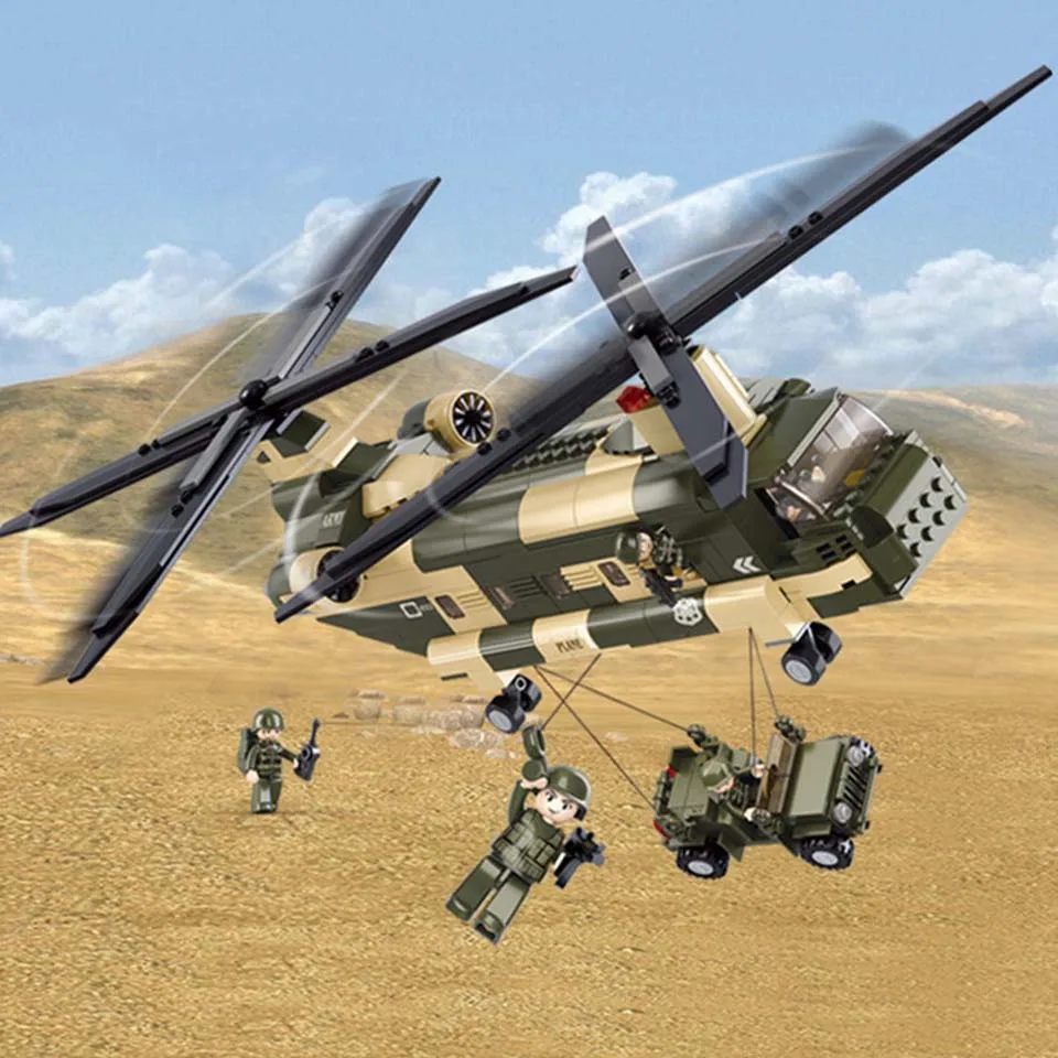 Mini DIY Air Force Transport Helicopter Assemble Building Blocks Children Educational Biplane Model Bricks Compatible Legod Toys
Mini DIY Air Force Transport Helicopter Assemble Building Blocks Children Educational Biplane Model Bricks Compatible Legod Toys