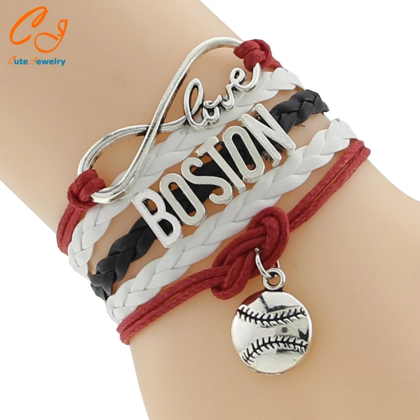 Infinity Love Boston Hockey Sports Team Bracelet yellow black white wristband Customize friendship Bracelets
Infinity Love Boston Hockey Sports Team Bracelet yellow black white wristband Customize friendship Bracelets