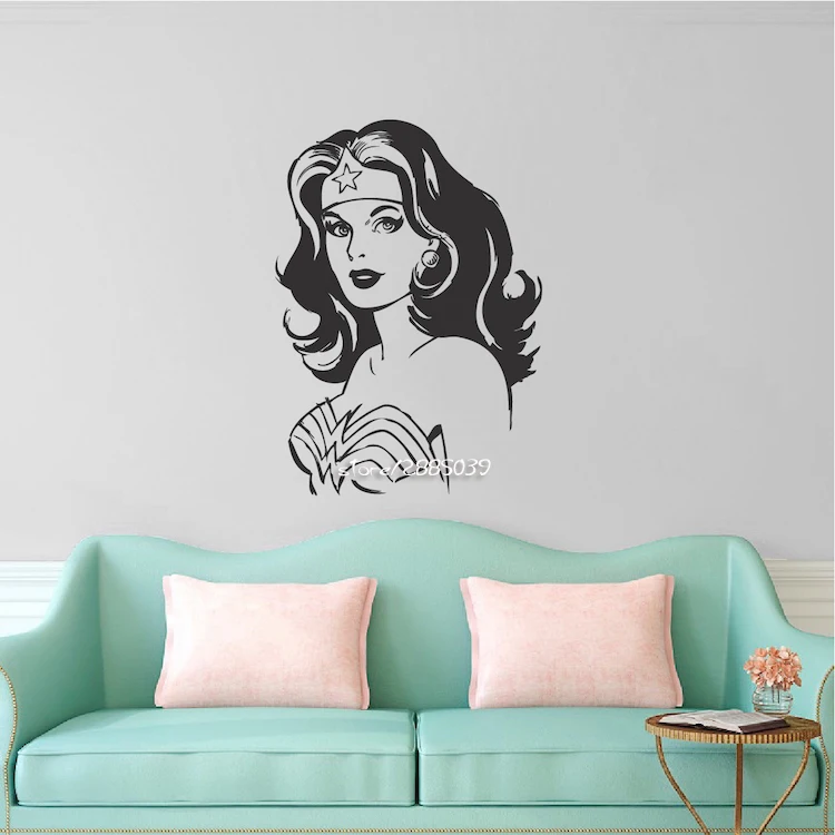 Wonder Woman Wall Stickers Art New Design Home Decor Vinyl Removable House Decoration Cartoon Sexy Girl Wall Decals SA766
Wonder Woman Wall Stickers Art New Design Home Decor Vinyl Removable House Decoration Cartoon Sexy Girl Wall Decals SA766