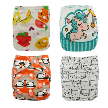

Pocket Diaper Cover Couche Lavable Newborn Ohbabyka Diapers Reusable Nappies Animal Unicorn Baby Cloth Diapers One Size Fits All