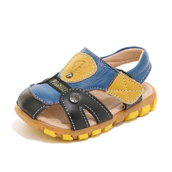 Summer Kids Shoes Boys Closed Toe Beach Sandals Toddler Cut Out Breathable Sandals Children Sport Roman Shoes AA51167 
Summer Kids Shoes Boys Closed Toe Beach Sandals Toddler Cut Out Breathable Sandals Children Sport Roman Shoes AA51167