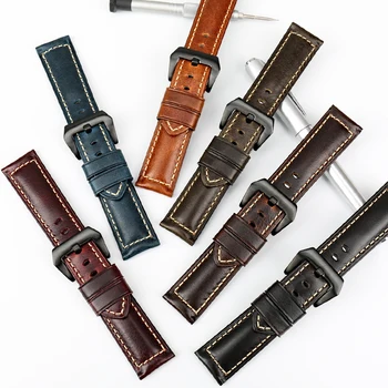 MAIKES Handmade Watch Band 6 Color Genuine Calf Leather Watch Accessories 22-26mm Watch Strap Stainless Steel Buckle Watchband
MAIKES Handmade Watch Band 6 Color Genuine Calf Leather Watch Accessories 22-26mm Watch Strap Stainless Steel Buckle Watchband