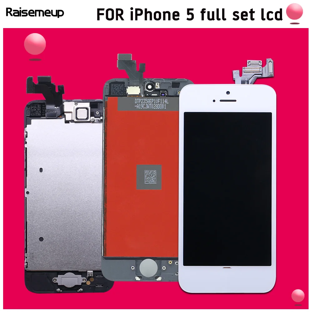 Grade AAA+++ lcd screen For iPhone 5 a1428 a1429 a1442 Full Assembly Complete Set Display Replacement Touch Screen Digitizer
Grade AAA+++ lcd screen For iPhone 5 a1428 a1429 a1442 Full Assembly Complete Set Display Replacement Touch Screen Digitizer