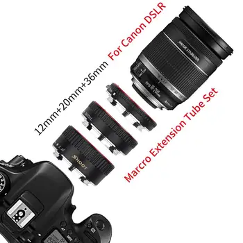 BEESCLOVER Metal TTL Auto Focus Macro Extension Tube Ring for Canon 600d 500d 80d EOS EF EF-S 60D for Canon Camera Accessory r25 
BEESCLOVER Metal TTL Auto Focus Macro Extension Tube Ring for Canon 600d 500d 80d EOS EF EF-S 60D for Canon Camera Accessory r25