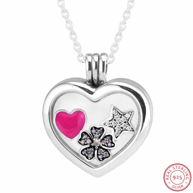 Floating Heart Locket Magenta Heart & Cherry Blossom & Star Petite Pendant Necklaces for Women Silver 925 Jewelry 60cm FLN033-7
Floating Heart Locket Magenta Heart & Cherry Blossom & Star Petite Pendant Necklaces for Women Silver 925 Jewelry 60cm FLN033-7