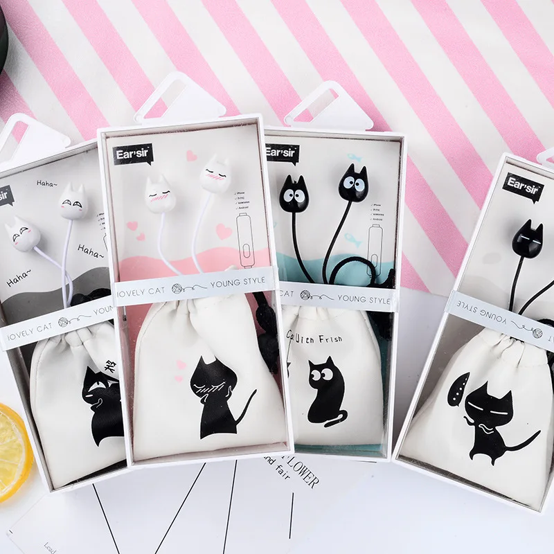 Creativity Cartoon Cat Earphones Headset Student Music Universal In-ear Style Headset Packaging Headphones
Creativity Cartoon Cat Earphones Headset Student Music Universal In-ear Style Headset Packaging Headphones
