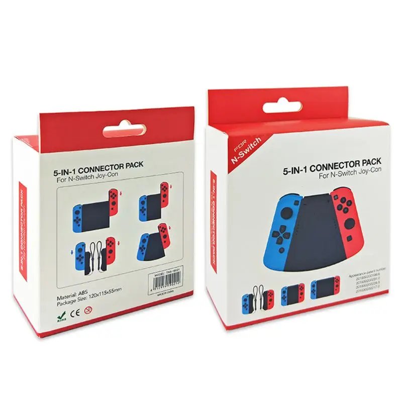 1Set 5 In 1 Connector Pack Left and Right ABS Hand Grip Case Handle Holder Stand Cover for Nintend Switch NS Joy-Con Controller
1Set 5 In 1 Connector Pack Left and Right ABS Hand Grip Case Handle Holder Stand Cover for Nintend Switch NS Joy-Con Controller