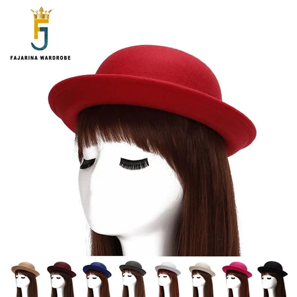 FAJARINA Women Ladies Wide Brim Wool British Style Fedora Hats Floppy Cloche Sun Beach Bowknot Cap Woman Summer Hat CBHFJ020
FAJARINA Women Ladies Wide Brim Wool British Style Fedora Hats Floppy Cloche Sun Beach Bowknot Cap Woman Summer Hat CBHFJ020