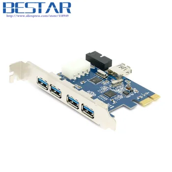 USB 3.0 PCI-E pcie pci express PCI 7 Port 5Gbps Super Speed Express Card Adapter 5Port + 20 Pin Controller
USB 3.0 PCI-E pcie pci express PCI 7 Port 5Gbps Super Speed Express Card Adapter 5Port + 20 Pin Controller
