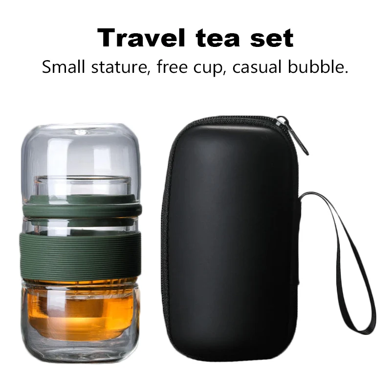 Delicate Travel Teaware Sets With Carring Cases Heat-resistant glass Teapot with Small Glass Filter Flower Tea Portable Teawares
Delicate Travel Teaware Sets With Carring Cases Heat-resistant glass Teapot with Small Glass Filter Flower Tea Portable Teawares