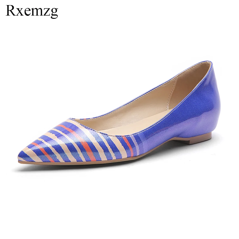 Rxemzg patent leather stripe flats women pointed toe footwear casual shallow shoes yellow blue green shoes woman plus size 44 45
Rxemzg patent leather stripe flats women pointed toe footwear casual shallow shoes yellow blue green shoes woman plus size 44 45