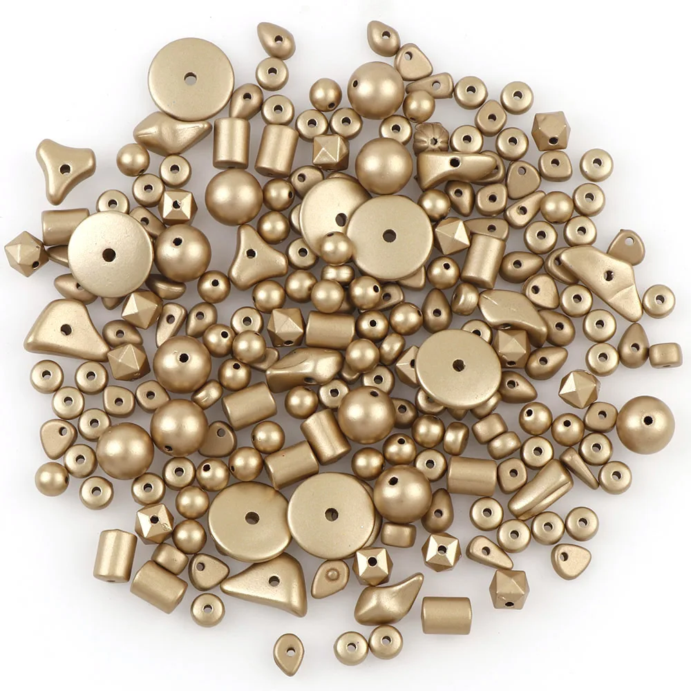 180pcs Mixed Fashion Style ABS Dumb Gold Resin Beads DIY Loose Beads Earrings Necklace Bracelet Accessories For Jewelry Making
180pcs Mixed Fashion Style ABS Dumb Gold Resin Beads DIY Loose Beads Earrings Necklace Bracelet Accessories For Jewelry Making