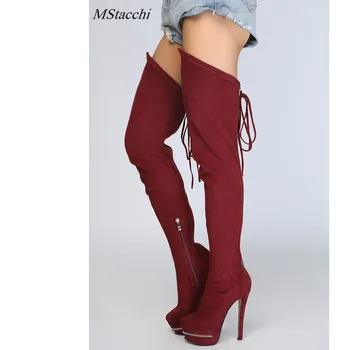 Mstacchi 2018 New Women Boots Sexy Fashion Over the Knee Boots Sexy Thin High Heel Boots Platform Woman Shoes Large size 34-43
Mstacchi 2018 New Women Boots Sexy Fashion Over the Knee Boots Sexy Thin High Heel Boots Platform Woman Shoes Large size 34-43