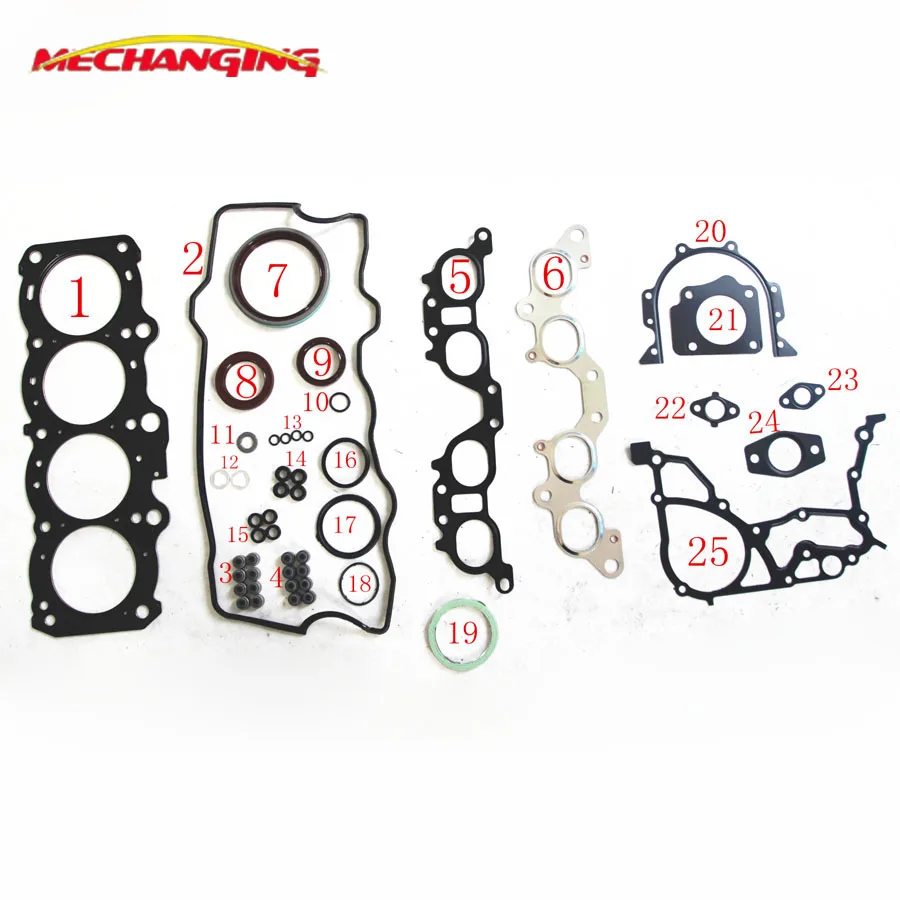 3SFE FOR TOYOTA RAV 4 I OR CORONA AVENSIS PICNIC 2.0L Engine Rebuilding Kits Engine Parts Engine Gasket 04111-74740 50168200
3SFE FOR TOYOTA RAV 4 I OR CORONA AVENSIS PICNIC 2.0L Engine Rebuilding Kits Engine Parts Engine Gasket 04111-74740 50168200