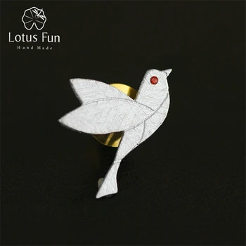 Lotus Fun Real 925 Sterling Silver Designer Handmade Fine Jewelry Creative Peace Dove Women Brooches Broche Pin Badge
Lotus Fun Real 925 Sterling Silver Designer Handmade Fine Jewelry Creative Peace Dove Women Brooches Broche Pin Badge