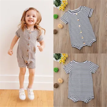 Baby Rompers Summer Boy Baby Girls Unisex Clothes Casual Striped Short Sleeve Kid Jumpsuits Cotton Baby Button Clothes Low Price
Baby Rompers Summer Boy Baby Girls Unisex Clothes Casual Striped Short Sleeve Kid Jumpsuits Cotton Baby Button Clothes Low Price