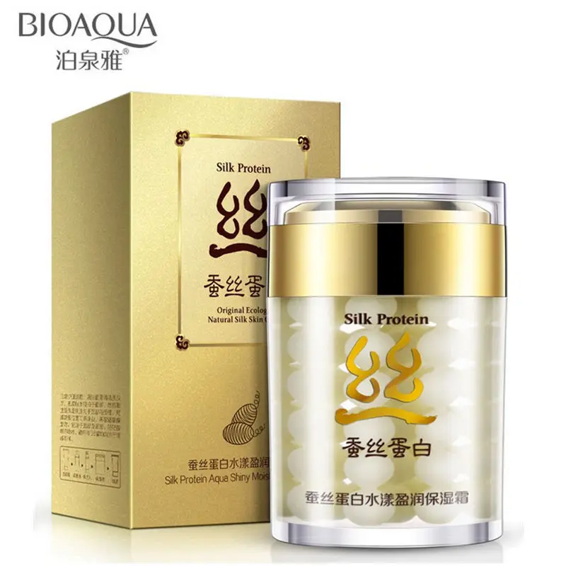 BIOAQUA Silk Protein Deep Moisturizing Face Cream Shrink Pores Skin Care Anti Wrinkle Cream Face Care Whitening Cream 60g
BIOAQUA Silk Protein Deep Moisturizing Face Cream Shrink Pores Skin Care Anti Wrinkle Cream Face Care Whitening Cream 60g