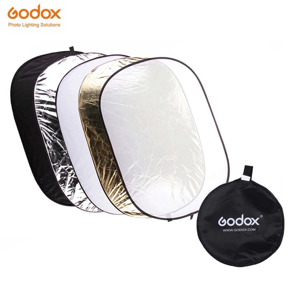 Godox 5 in 1 90*120cm Background Board Round Rectangle Reflector Collapsible Lighting Diffuser Disc Black Silver Gold White
Godox 5 in 1 90*120cm Background Board Round Rectangle Reflector Collapsible Lighting Diffuser Disc Black Silver Gold White