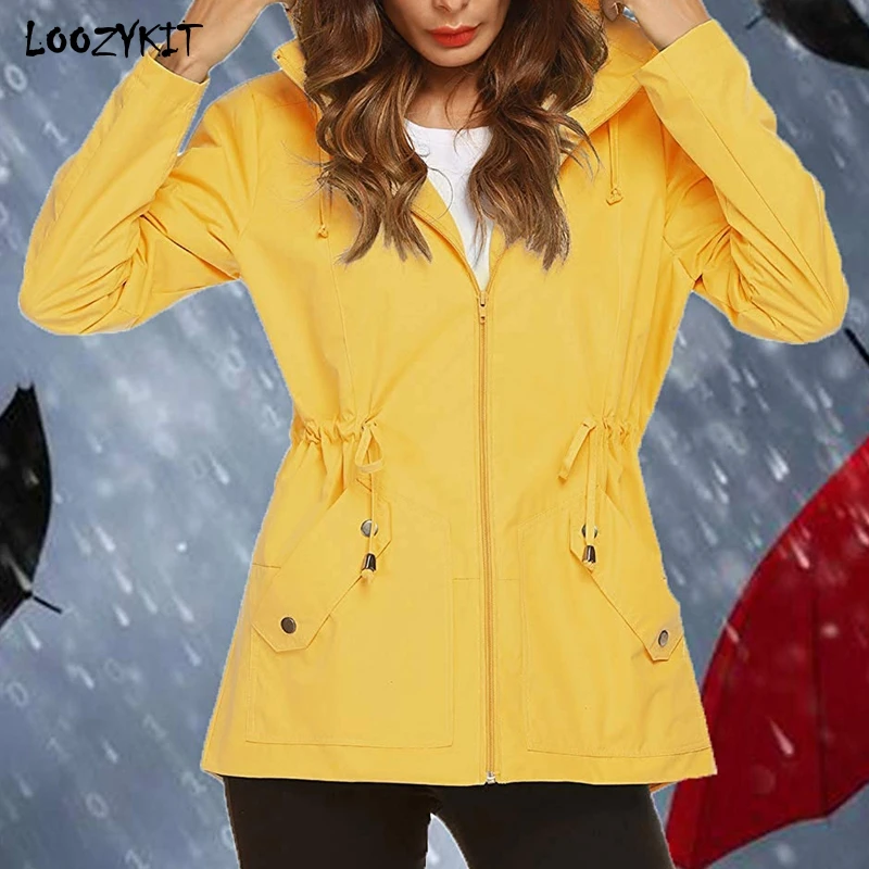 LOOZYKIT Women's Lightweight Rain Jacket Active Outdoor Waterproof Packable Hooded Raincoat Camping Mountaineer Sport Outwear
LOOZYKIT Women's Lightweight Rain Jacket Active Outdoor Waterproof Packable Hooded Raincoat Camping Mountaineer Sport Outwear