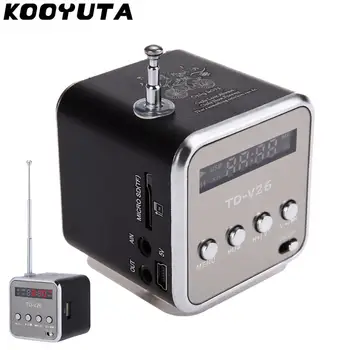 KOOYUTA Portable TD-V26 LCD Digital FM Radio Speaker Mini FM Radio Receiver With Stereo Loudspeaker Support TF Card U Disk
KOOYUTA Portable TD-V26 LCD Digital FM Radio Speaker Mini FM Radio Receiver With Stereo Loudspeaker Support TF Card U Disk