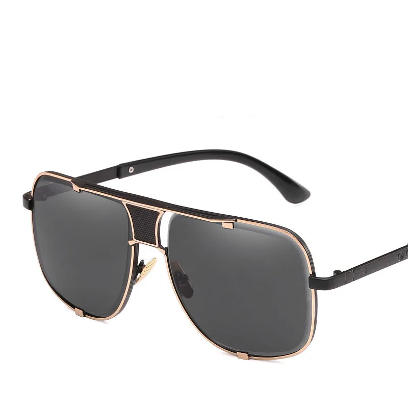 Men's Sunglasses Retro Big Frame Metallic Colorful Outdoor Driving Mirrors | Аксессуары для одежды