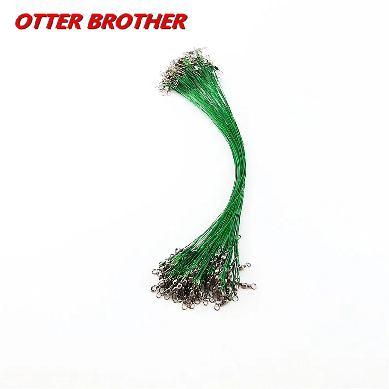 Anti Bite Steel Fishing Line Steel Wire Leader With Swivel 1pcs 15CM, 20CM, 25CM, 30CM Fishing Trace Lures Leash Line Spinner
Anti Bite Steel Fishing Line Steel Wire Leader With Swivel 1pcs 15CM, 20CM, 25CM, 30CM Fishing Trace Lures Leash Line Spinner