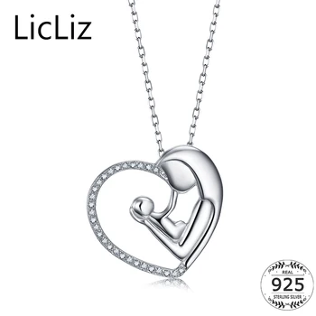 LicLiz Mom Necklace Silver Heart Necklace Pendant Choker Anniversary Mother's Day Gift Neck Chain Cubic Zirconia Necklace LN0236
LicLiz Mom Necklace Silver Heart Necklace Pendant Choker Anniversary Mother's Day Gift Neck Chain Cubic Zirconia Necklace LN0236