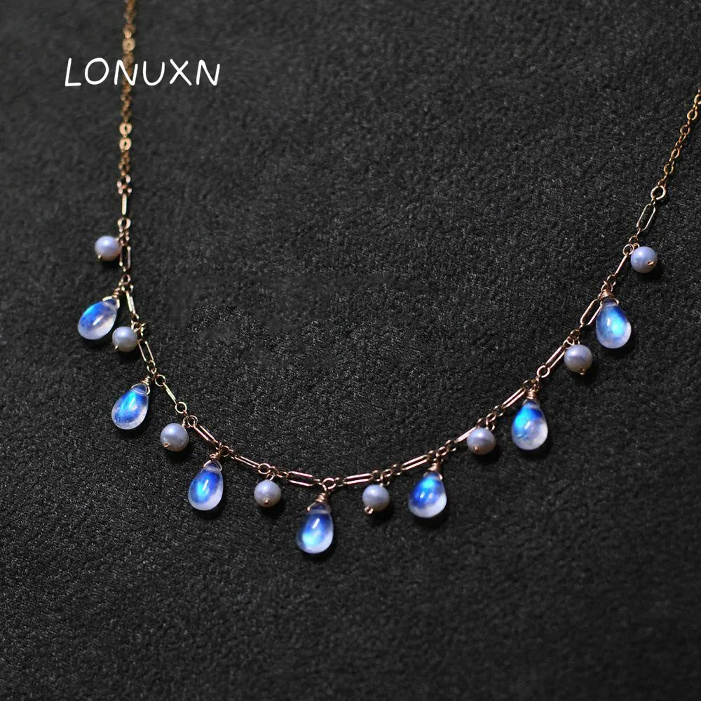 tassel girls water drop shape Moonlight Stone Crystal necklace women 100% 925 Sterling silver Clavicle chain pendant charms gift
tassel girls water drop shape Moonlight Stone Crystal necklace women 100% 925 Sterling silver Clavicle chain pendant charms gift