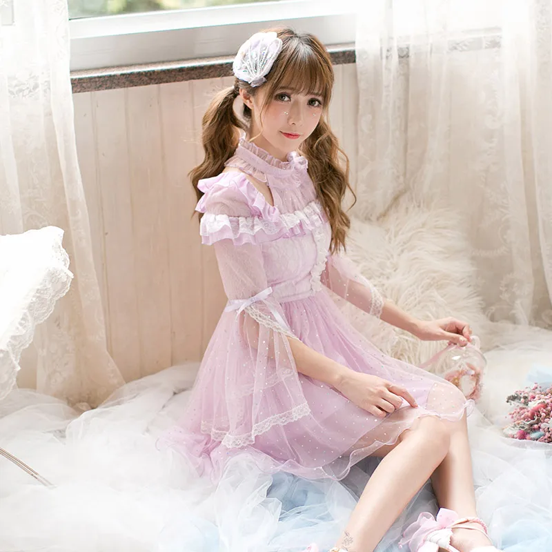 Princess sweet lolita dress Candy rain dress autumn sweet girl dress, long sleeve grenadine lovely princess dress C22CD7183
Princess sweet lolita dress Candy rain dress autumn sweet girl dress, long sleeve grenadine lovely princess dress C22CD7183