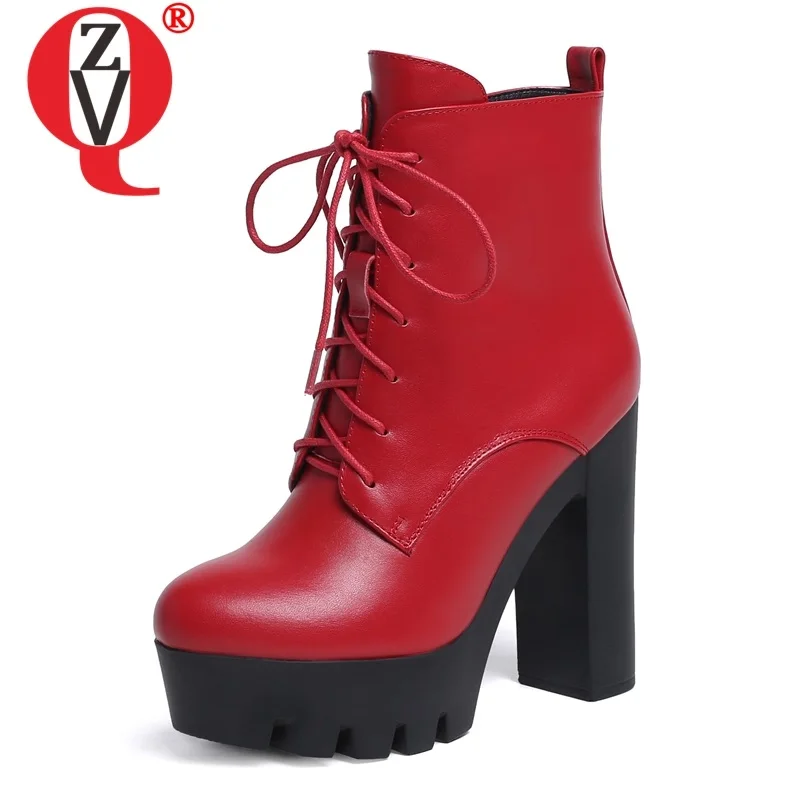 ZVQ woman shoes 2019 autumn new fashion super high heels platform cross-tied zip ankle boots outdoor genuine leather lady shoes
ZVQ woman shoes 2019 autumn new fashion super high heels platform cross-tied zip ankle boots outdoor genuine leather lady shoes