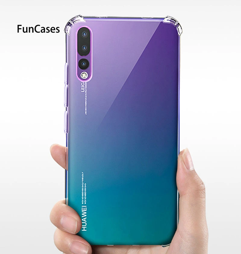 Прозрачный термополиуретановый чехол для телефона huawei Y7Pro Y9 P Smart 2019 P30 P20 lite Pro Nova 4E