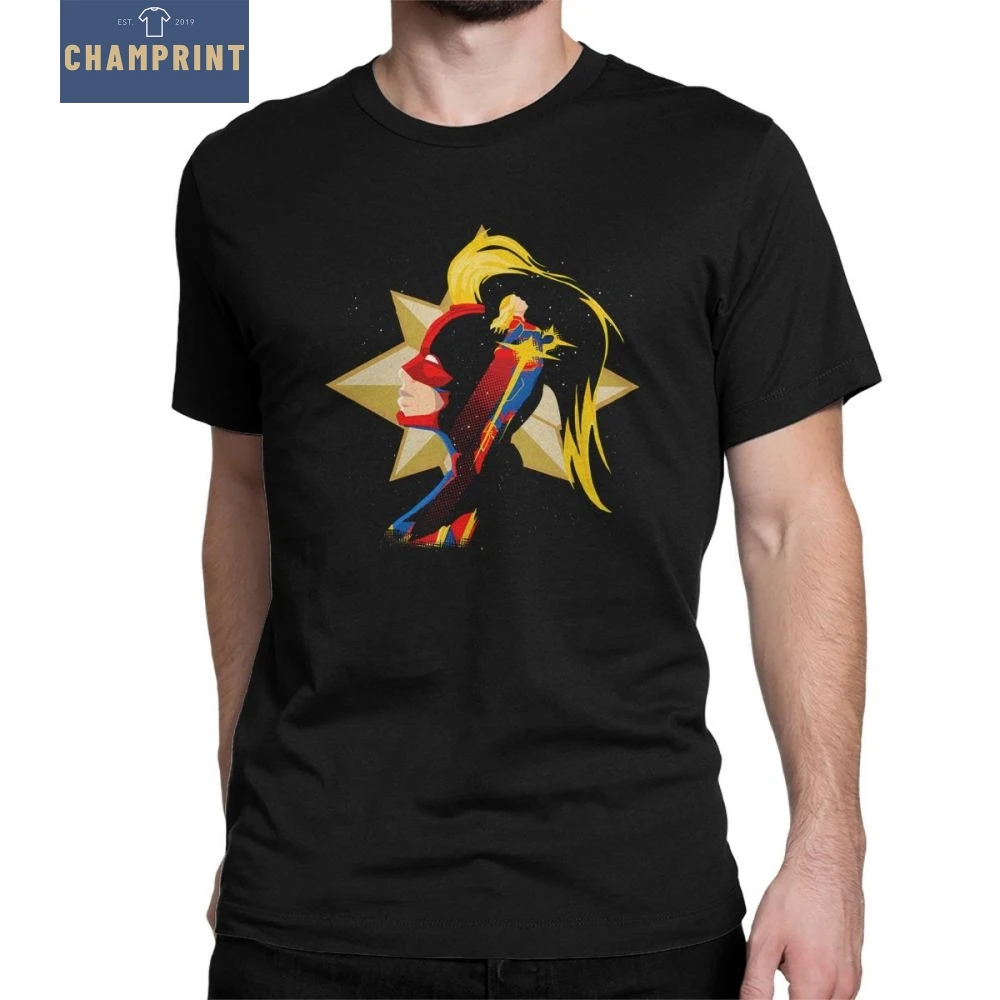 Man Captain Marvel T Shirts Carol T-Shirts Vintage Crew Neck Short Sleeve Clothes Pure Cotton Movie Cartoon Women Tees Printed
Man Captain Marvel T Shirts Carol T-Shirts Vintage Crew Neck Short Sleeve Clothes Pure Cotton Movie Cartoon Women Tees Printed