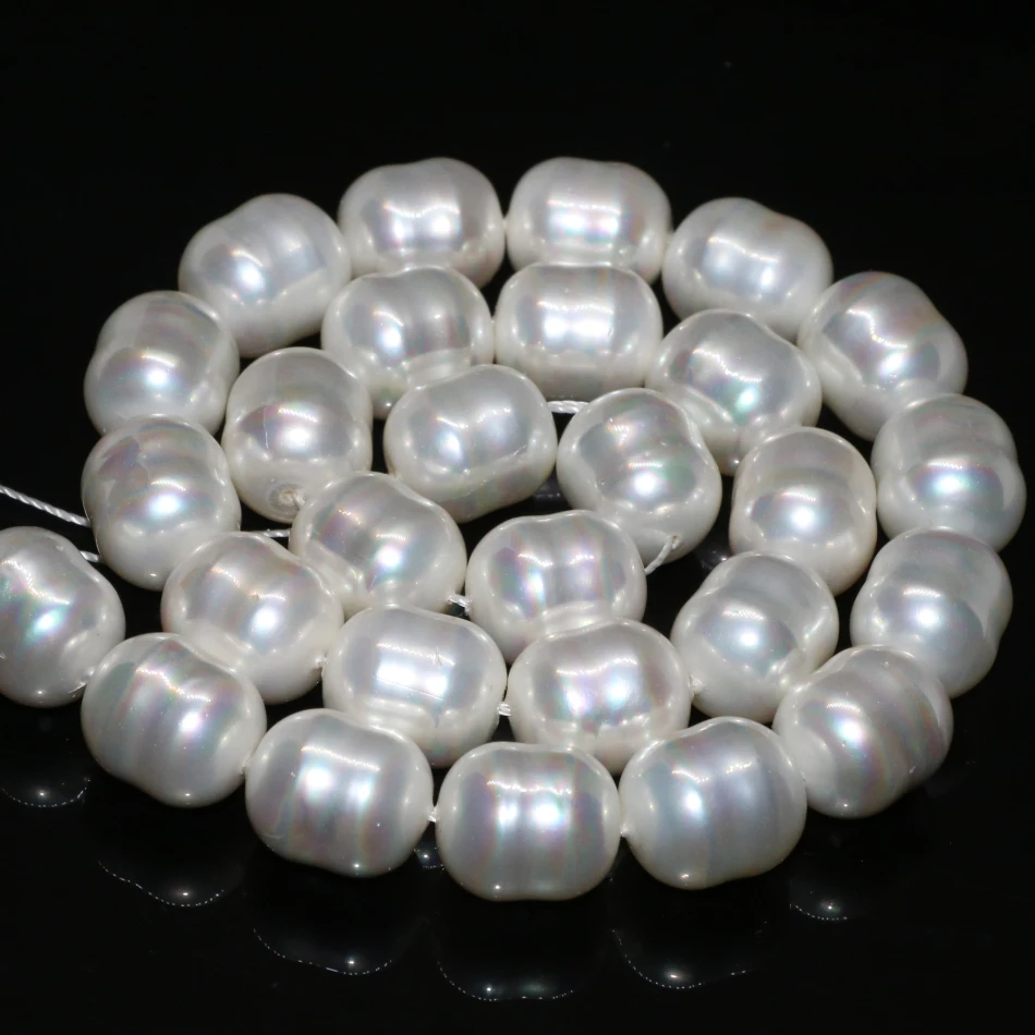 White 12*15mm natural pearl shell top quality loose beads irregular approx barrel rice wholesale price jewelry 15inch B2274
White 12*15mm natural pearl shell top quality loose beads irregular approx barrel rice wholesale price jewelry 15inch B2274
