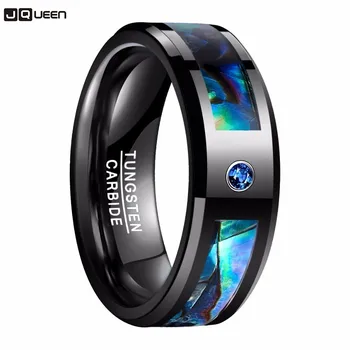 Electroplated inlaid Zircon Engagement Tungsten Steel Ring for Men Bijoux Homme Abalone Shell Wedding Band For Man Jewelry
Electroplated inlaid Zircon Engagement Tungsten Steel Ring for Men Bijoux Homme Abalone Shell Wedding Band For Man Jewelry