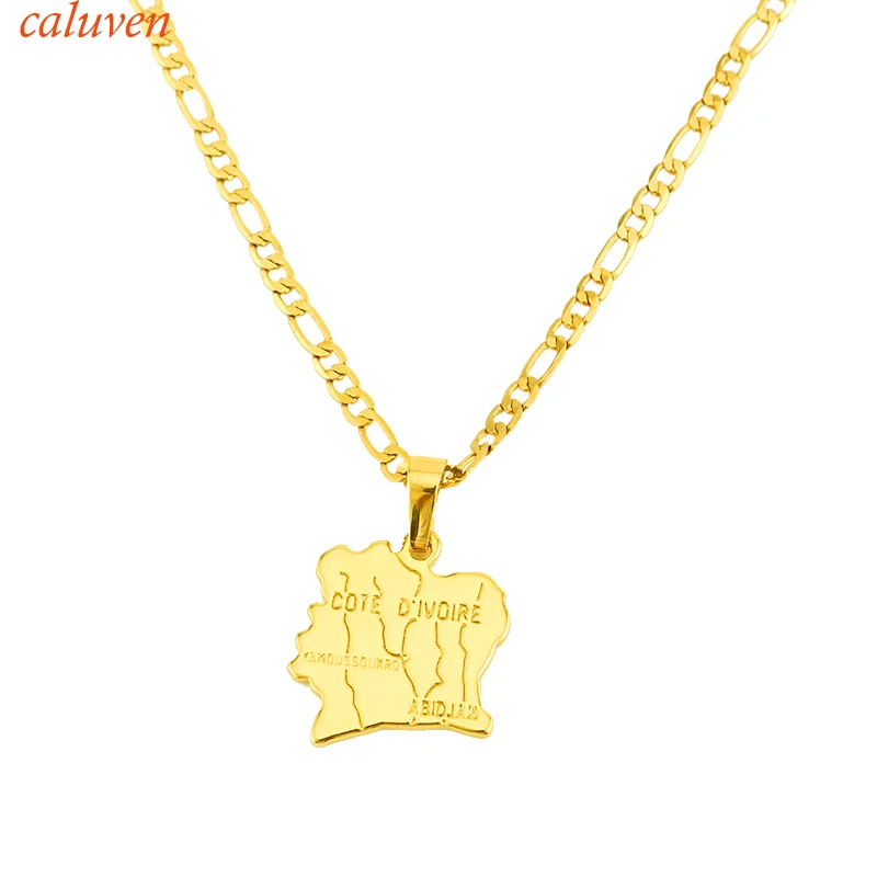 Capital of Ivory Coast Map Pendant Necklace Gold Color Jewelry Abidjan Map Of Iraq Necklaces Yamoussoukro Map
Capital of Ivory Coast Map Pendant Necklace Gold Color Jewelry Abidjan Map Of Iraq Necklaces Yamoussoukro Map