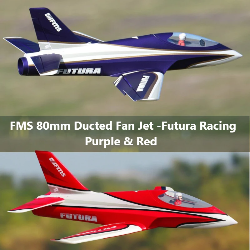 

FMS 80mm Futura Racing Ducted Fan EDF Jet 6S 6CH With Flaps Retracts EPO High Speed PNP RC Airplane Model Hobby Plane Aircraft