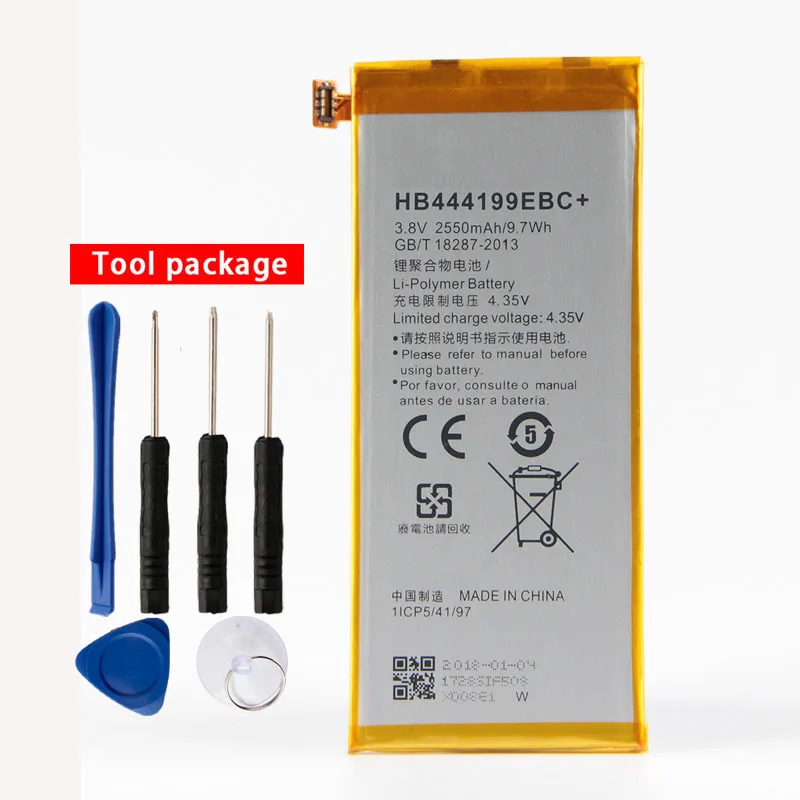 Original HB444199EBC Rechargeable Li-ion phone battery For Huawei honor 4C C8818 CHM-UL00 CHM-TL00H CHM-CL00
Original HB444199EBC Rechargeable Li-ion phone battery For Huawei honor 4C C8818 CHM-UL00 CHM-TL00H CHM-CL00