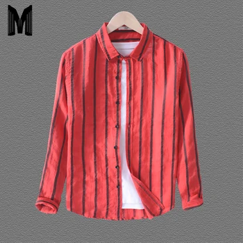New Shirts Men 2019 55%Linen 45%Cotton Striped Long Sleeve Shirt Breathable Cool Causal Clothes Y1657
New Shirts Men 2019 55%Linen 45%Cotton Striped Long Sleeve Shirt Breathable Cool Causal Clothes Y1657