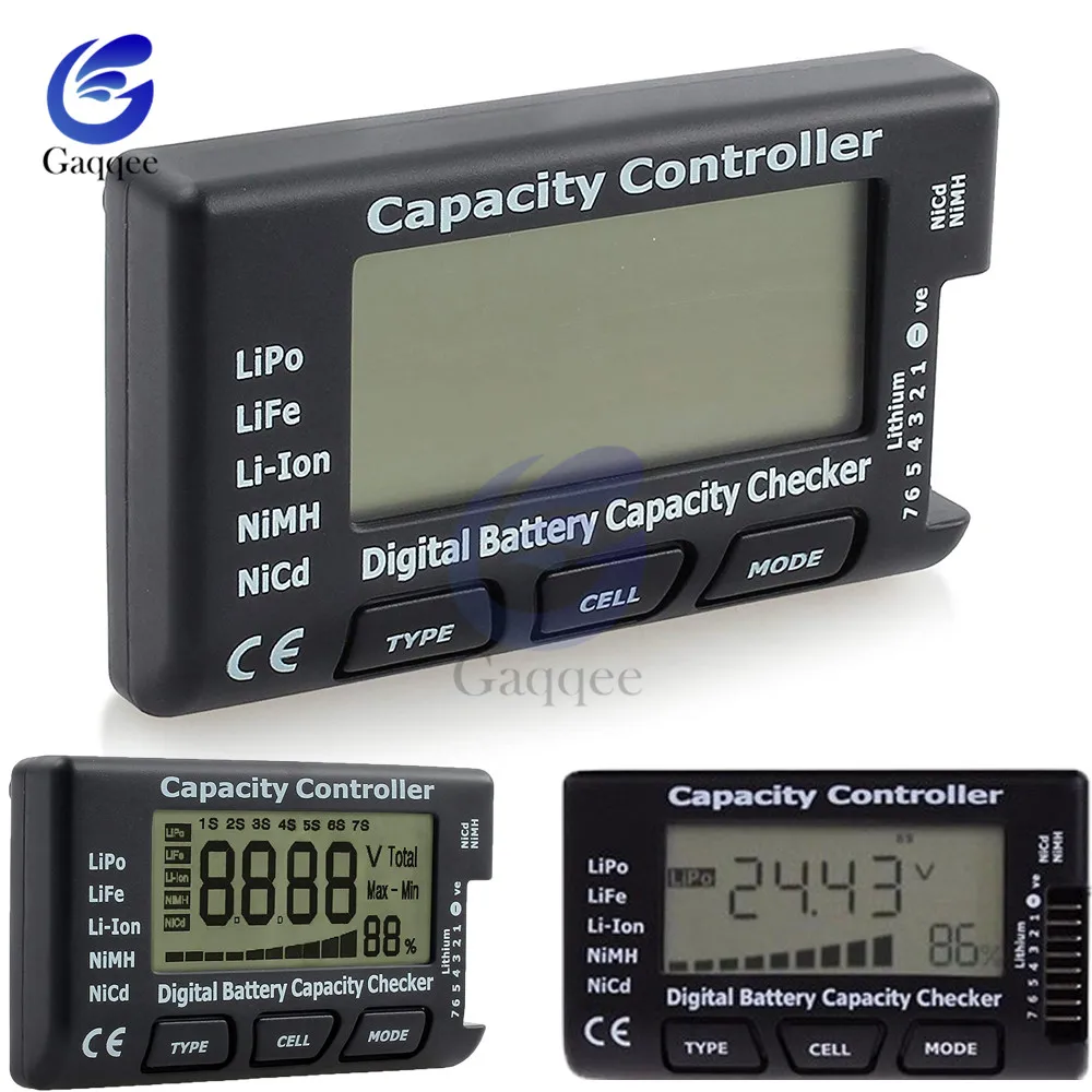 7 Digital Battery Capacity Checker LiPo LiFe Li-ion Nicd NiMH Battery Voltage Tester Checking Capacity Controller
7 Digital Battery Capacity Checker LiPo LiFe Li-ion Nicd NiMH Battery Voltage Tester Checking Capacity Controller