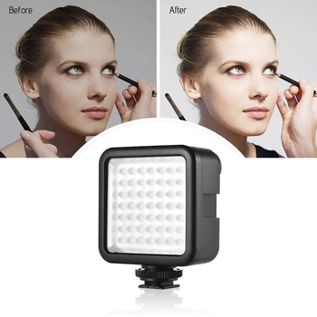 W49 Mini Interlock Camera Led Panel Light Dimmable Camcorder Video Lighting with Shoe Mount Adapter for Canon Nikon Sony A7 Ds
W49 Mini Interlock Camera Led Panel Light Dimmable Camcorder Video Lighting with Shoe Mount Adapter for Canon Nikon Sony A7 Ds