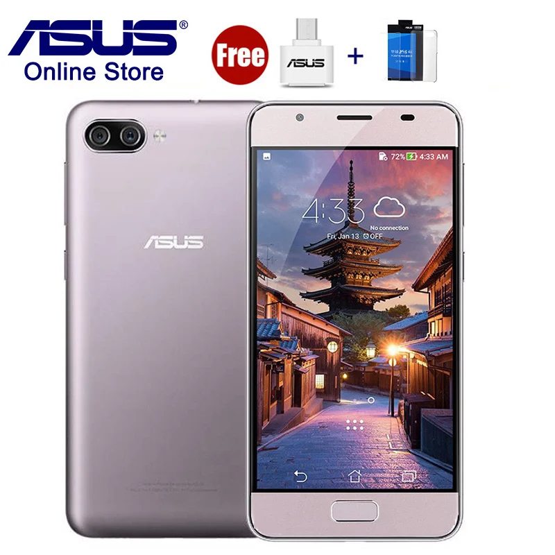 Горячие asus ZenFone 4 Max X00KD Peg 4A HD ZB500TL 4G LTE мобильный телефон 5 0 дюймов 3 Гб ram 32 ГБ rom