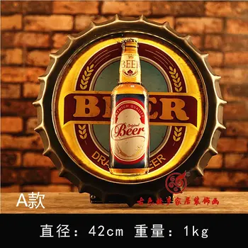 BEER Large HD Beer Cover Tin Sign Logo Plaque Vintage Metal Painting Wall Sticker Iron Sign Bar KTV Store Decorative 42X42 CM
BEER Large HD Beer Cover Tin Sign Logo Plaque Vintage Metal Painting Wall Sticker Iron Sign Bar KTV Store Decorative 42X42 CM