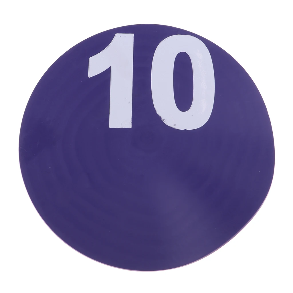 10Pcs Football Training Mark Plates Sport Exercise Traffic Plate for Football, Table Tennis Athletes Physical Strength