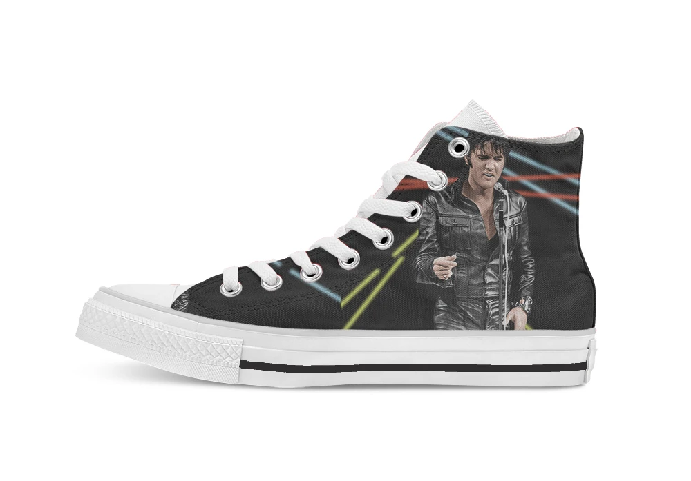 Elvis Presley King of The Western Bop Vintage Design High Top Canvas Custom Shoes flat Casual shoes Drop Shipping
Elvis Presley King of The Western Bop Vintage Design High Top Canvas Custom Shoes flat Casual shoes Drop Shipping