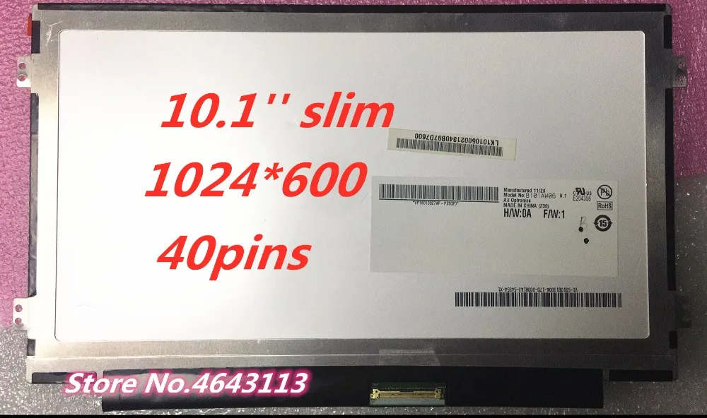 Free shipping 10.1 slim lcd led screen FOR lenovo ideapad s110 s100 notebook replacement display B101AW06 v.0 v.1 N101L6-L0D
Free shipping 10.1 slim lcd led screen FOR lenovo ideapad s110 s100 notebook replacement display B101AW06 v.0 v.1 N101L6-L0D